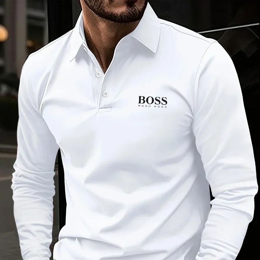 Long-Sleeve Polo for Men